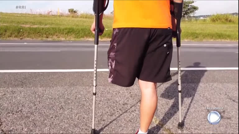 Vídeo: Anderson consegue sobreviver a acidente de moto com atendimento ágil dos socorristas