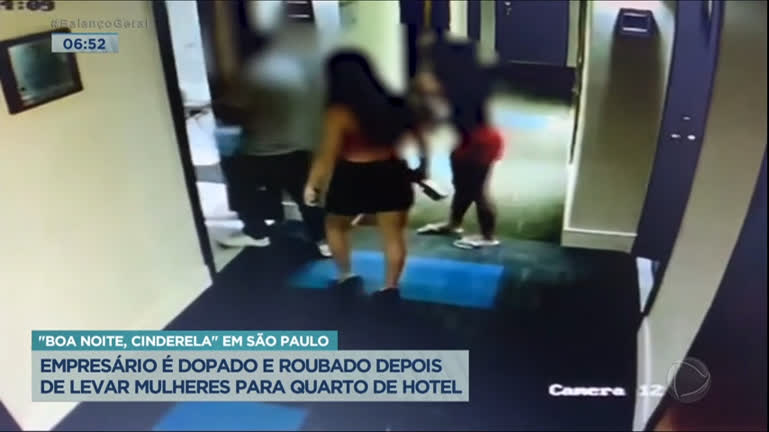 Vídeo: Empresário é roubado e dopado após levar mulheres para quarto de hotel em SP