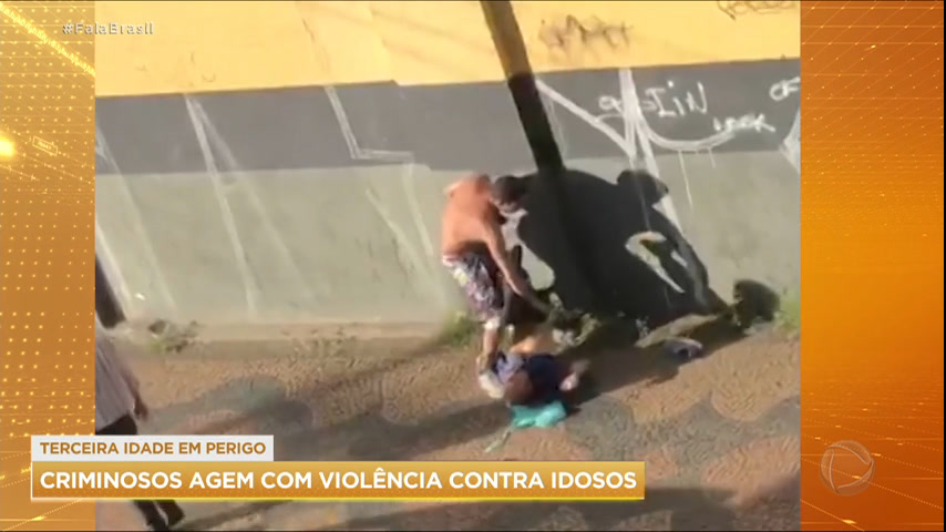 Vídeo: Idosos são atacados por criminosos em São Paulo