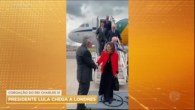 Vídeo: Presidente Lula chega à Inglaterra para acompanhar a coroação do rei Charles 3º
