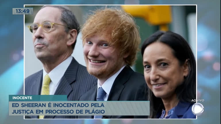 Vídeo: Ed Sheeran é inocentado pela justiça em processo de plágio