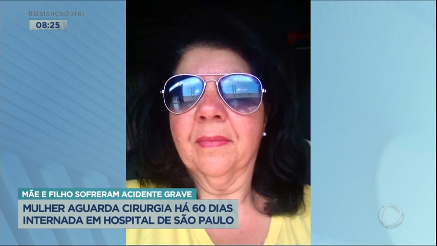 Vídeo: Mulher atropelada está internada e aguarda há 60 dias por cirurgia