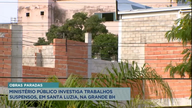 Vídeo: Ministério Público investiga trabalhos suspensos em obras de Santa Luzia, na Grande BH