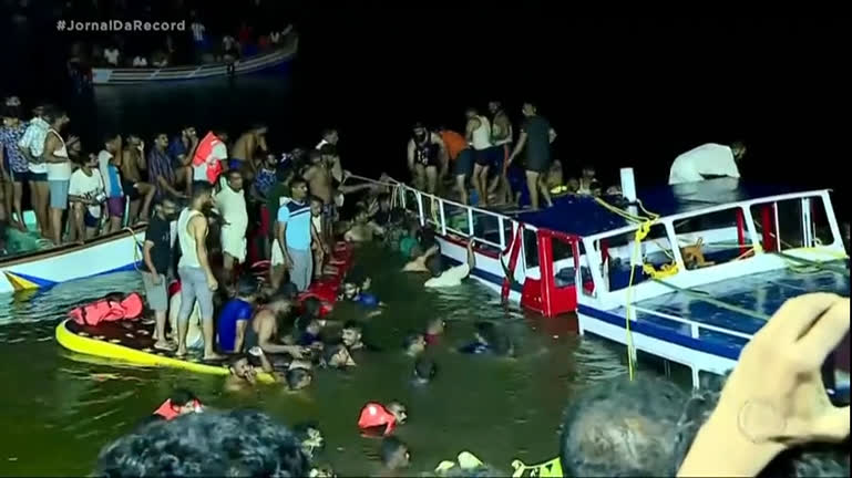 Vídeo: Minuto JR Mundo : 22 pessoas morrem após barco turístico superlotado naufragar na Índia