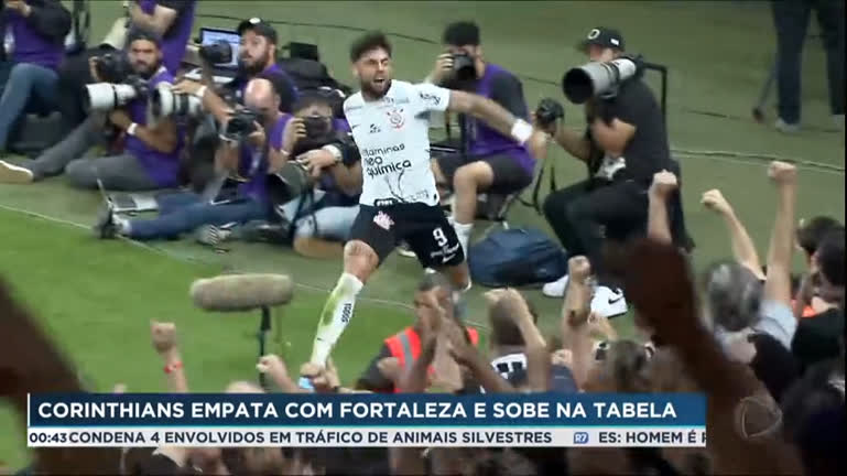 Vídeo: Corinthians empata com Fortaleza e deixa a zona de rebaixamento