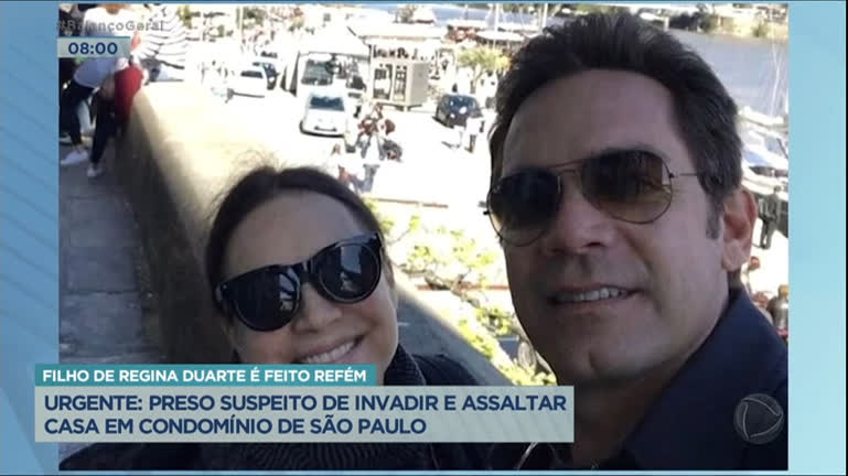 Vídeo: Preso suspeito de fazer filho de Regina Duarte refém durante assalto