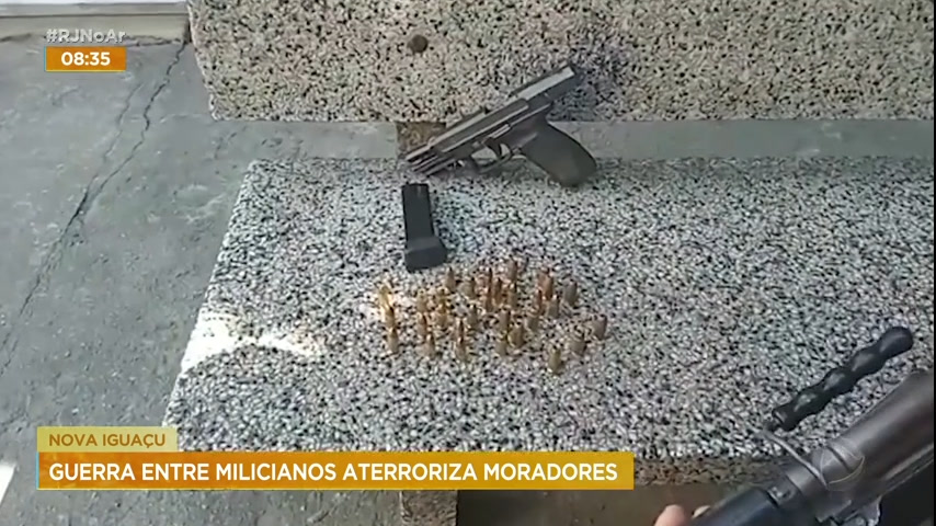 Vídeo: Guerra entre milicianos rivais aterroriza moradores no RJ