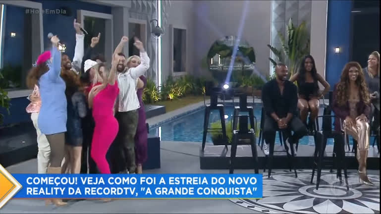 Vídeo: Veja como foi a estreia de A Grande Conquista , novo reality show da Record TV