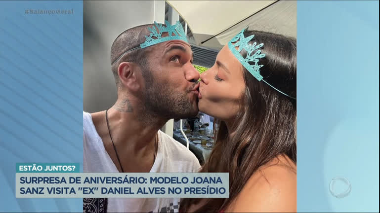 Vídeo: Joana Sanz surpreende e surge no presídio para visitar Daniel Alves no aniversário dele
