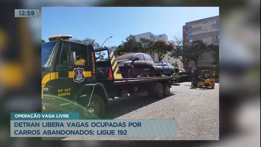 Vídeo: Detran libera vagas ocupadas por carros abandonados no DF