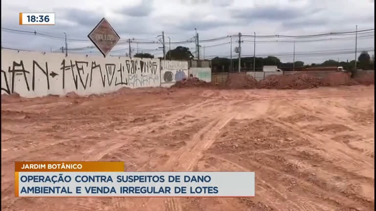 Vídeo: Polícia faz operação contra grilagem de terra no DF