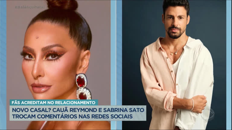 Vídeo: Cauã Reymond e Sabrina Sato interagem nas redes sociais e fãs especulam romance entre os dois