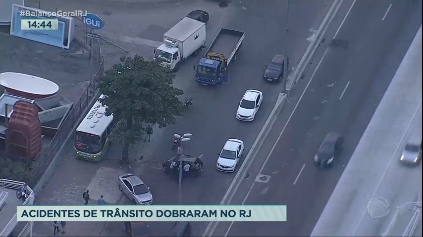 Vídeo: Número de acidentes de trânsito dobra no Rio de Janeiro em 2023
