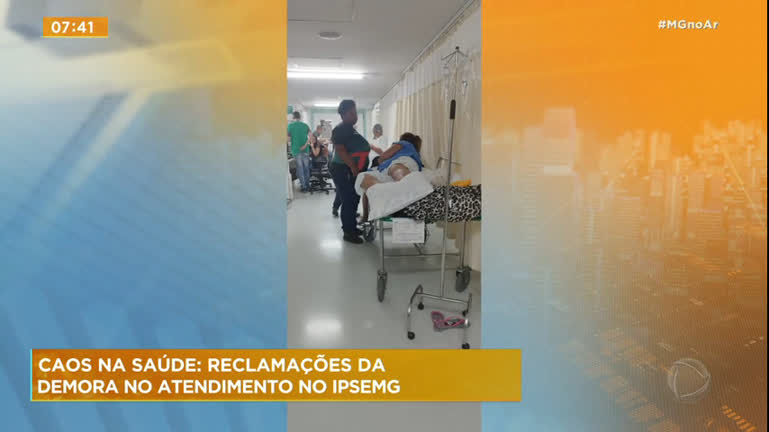 Vídeo: Pacientes do Ipsemg denunciam demora e condições ruins de atendimento