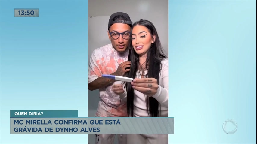 Vídeo: MC Mirella confirma que está grávida de Dynho Alves