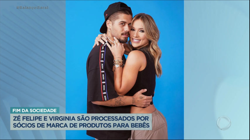 Vídeo: Virginia Fonseca e Zé Felipe são processados por causa de marca de produtos para bebês