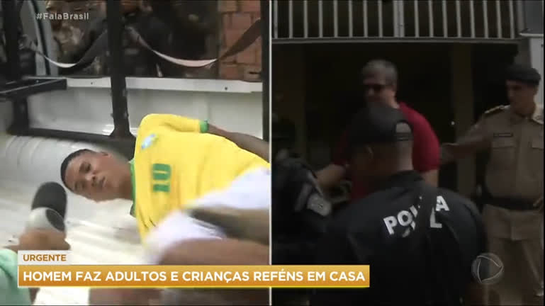 Vídeo: Homem que fazia família refém libera vítimas e se entrega em Salvador