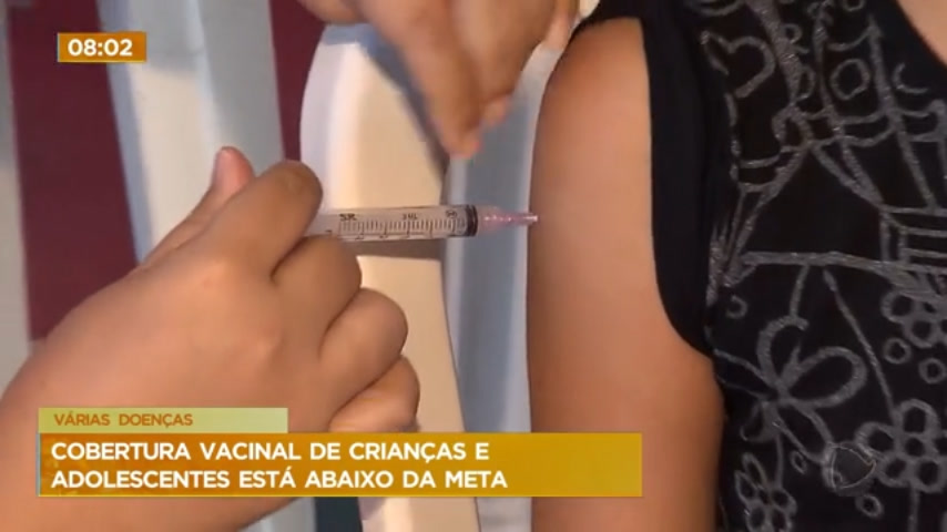 Vídeo: Vacinação em crianças e adolescentes contra várias doenças está abaixo da meta