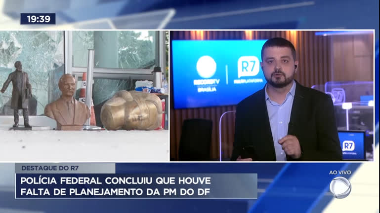 Vídeo: Polícia Federal conclui que houve falta de planejamento da PM do DF nos atos extremistas