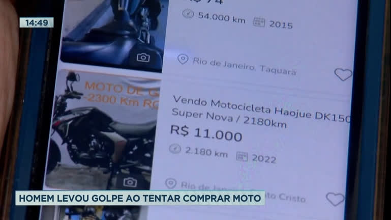Vídeo: Homem cai em golpe ao tentar comprar moto na Baixada Fluminense