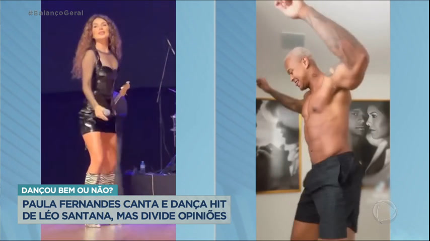 Vídeo: Paula Fernandes dança "Zona de Perigo", de Léo Santana, e divide opiniões