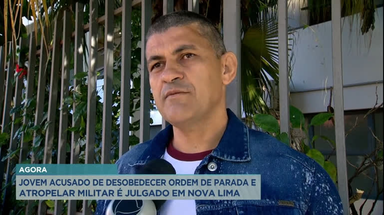 Vídeo: Jovem acusado de desobedecer a ordem de parada e atropelar militar é julgado em Nova Lima (MG)