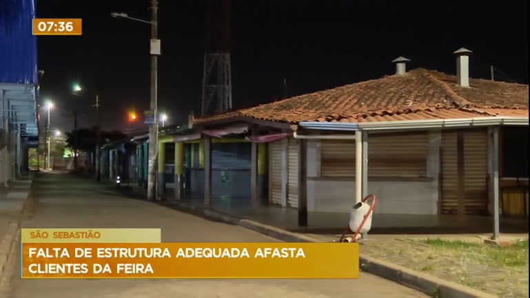 Vídeo: Comerciantes da feira permanente em São Sebastião (DF) reclamam da falta de estrutura do local