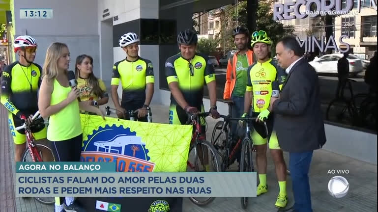 Vídeo: Mauro Tramonte recebe grupo de ciclistas que pedem mais respeito nas ruas