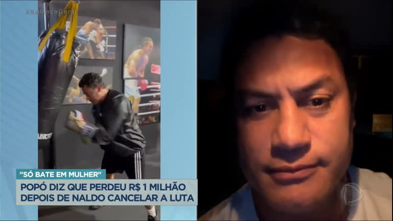 Vídeo: Cancelamento da luta entre Naldo e Popó pode ir parar na Justiça