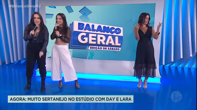 Vídeo: Dupla sertaneja Day e Lara comentam parcerias dos sonhos e cantam música de sucesso