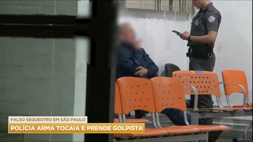 Vídeo: Polícia prende suspeito de tentar aplicar golpe do falso sequestro em idoso em SP