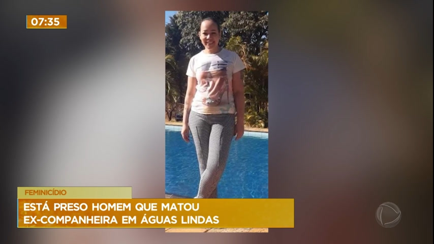 Vídeo: Homem que matou ex-companheira em Águas Lindas (GO) é preso