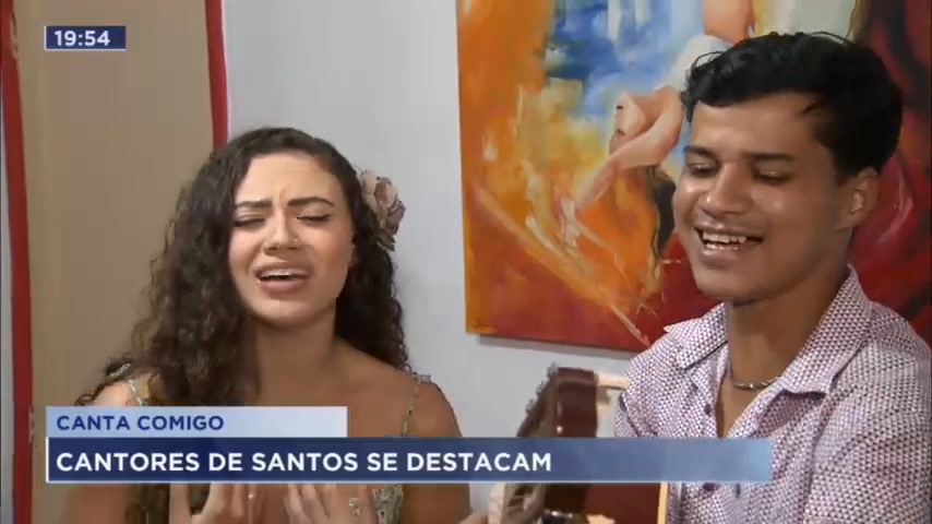 Vídeo: Dois cantores de Santos marcam presença no Canta Comigo