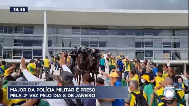 Vídeo: Major da Polícia Militar do DF é preso pela segunda vez por conduta em atos de vandalismo