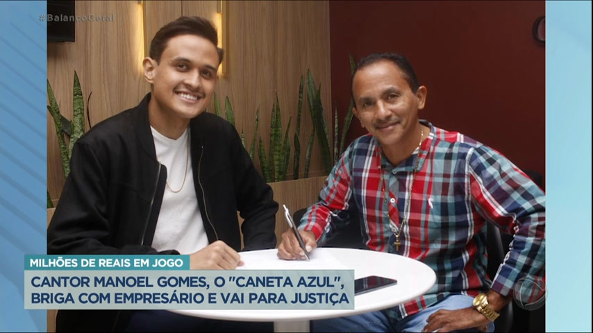 Vídeo: Manoel Gomes registra boletim de ocorrência contra o empresário por estelionato