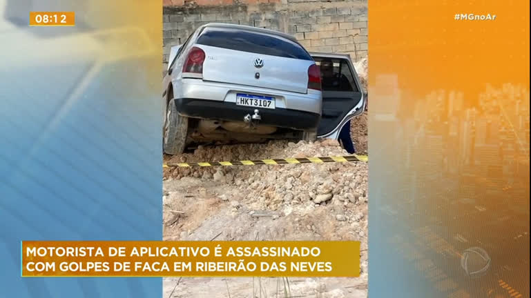 Vídeo: Motorista de aplicativo é assassinado com golpes de faca em Ribeirão das Neves (MG)