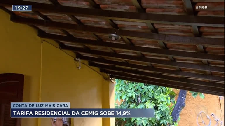 Vídeo: Tarifa residencial da Cemig sobe 14,9% e deixa conta de luz mais cara