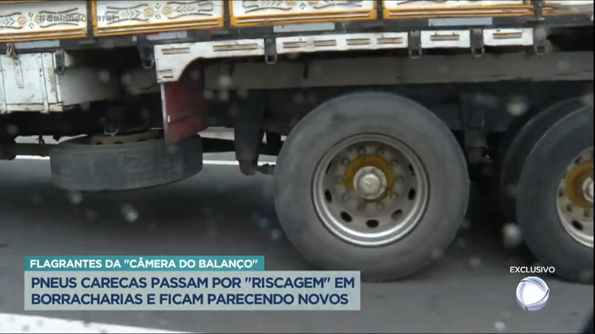 Vídeo: Câmera do Balanço flagra a venda de pneus riscados