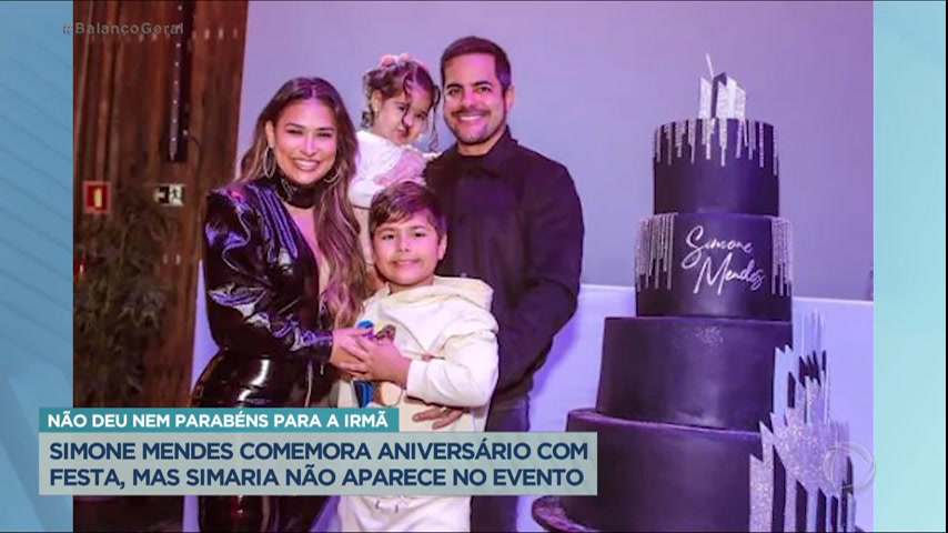 Vídeo: Simaria não vai ao aniversário de Simone e nem dá parabéns à irmã
