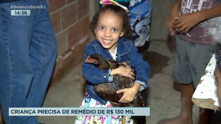 Vídeo: Criança com doença rara precisa de remédio de R$130 mil no Rio
