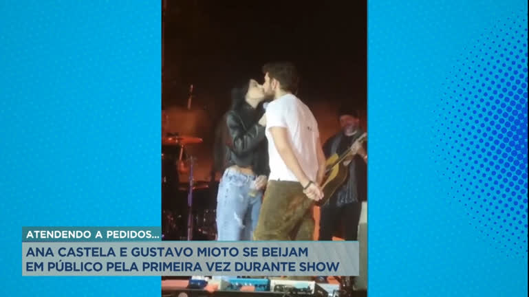 Vídeo: A Hora da Venenosa: Ana Castela e Gustavo Mioto se beijam em público pela primeira vez durante show