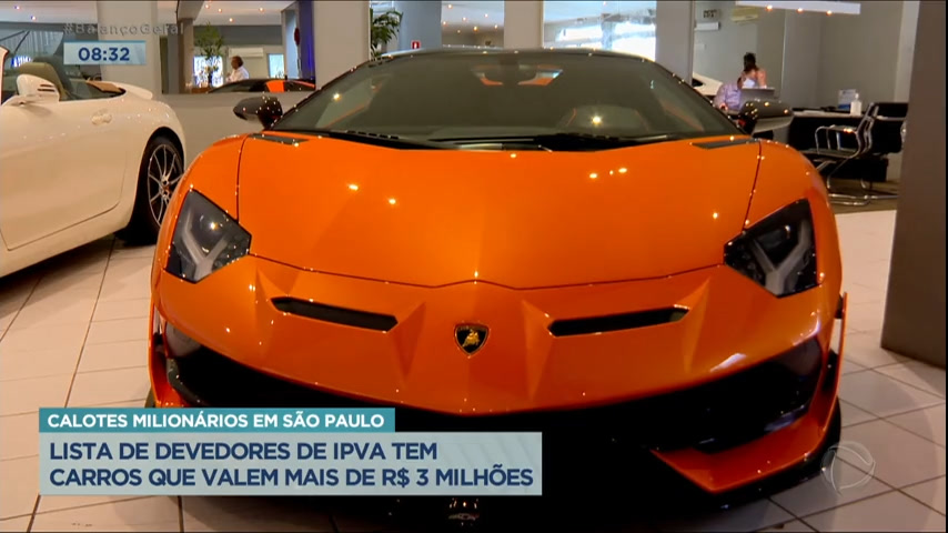 Vídeo: Carros de luxo lideram lista de devedores de IPVA em São Paulo