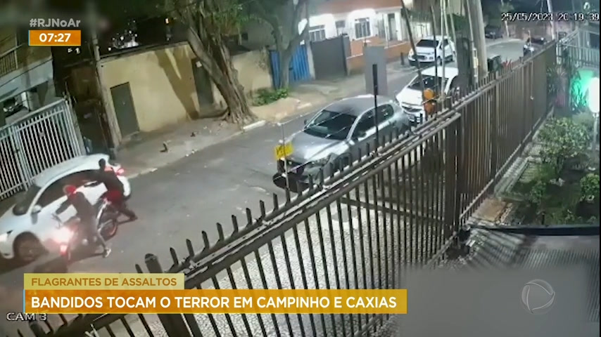 Vídeo: Câmeras de segurança registram crimes a pedestres no RJ