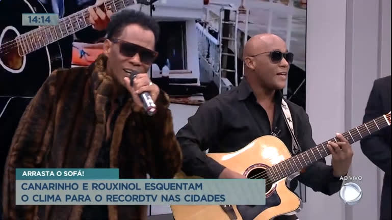 Vídeo: Canarinho e Rouxinol esquentam clima para o Record TV nas Cidades