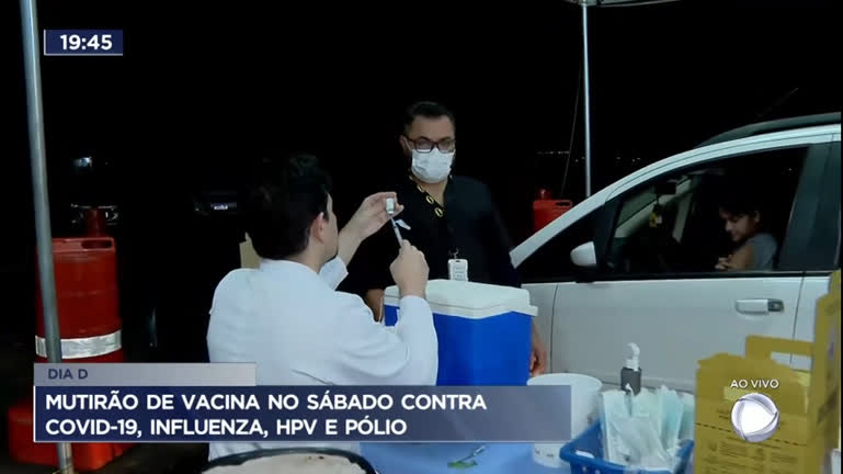 Vídeo: DF tem mutirão de vacina contra Covid-19, influenza, HPV e pólio
