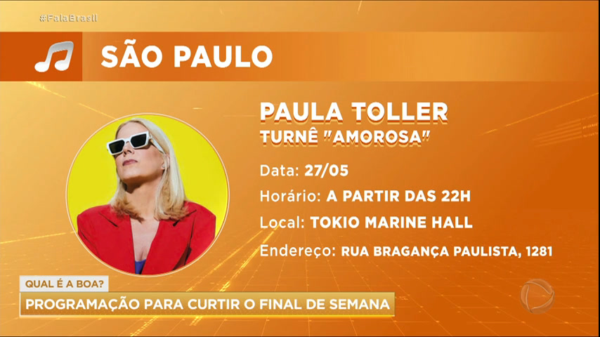 Vídeo: Paula Toller se apresenta neste sábado (27) em SP