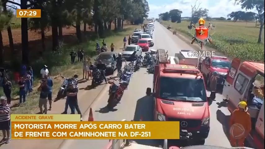 Vídeo: Motorista morre em acidente grave na DF-25, em São Sebastião (DF)