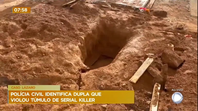 Vídeo: Polícia Civil de Goiás identifica dupla que violou túmulo de Lázaro Barbosa