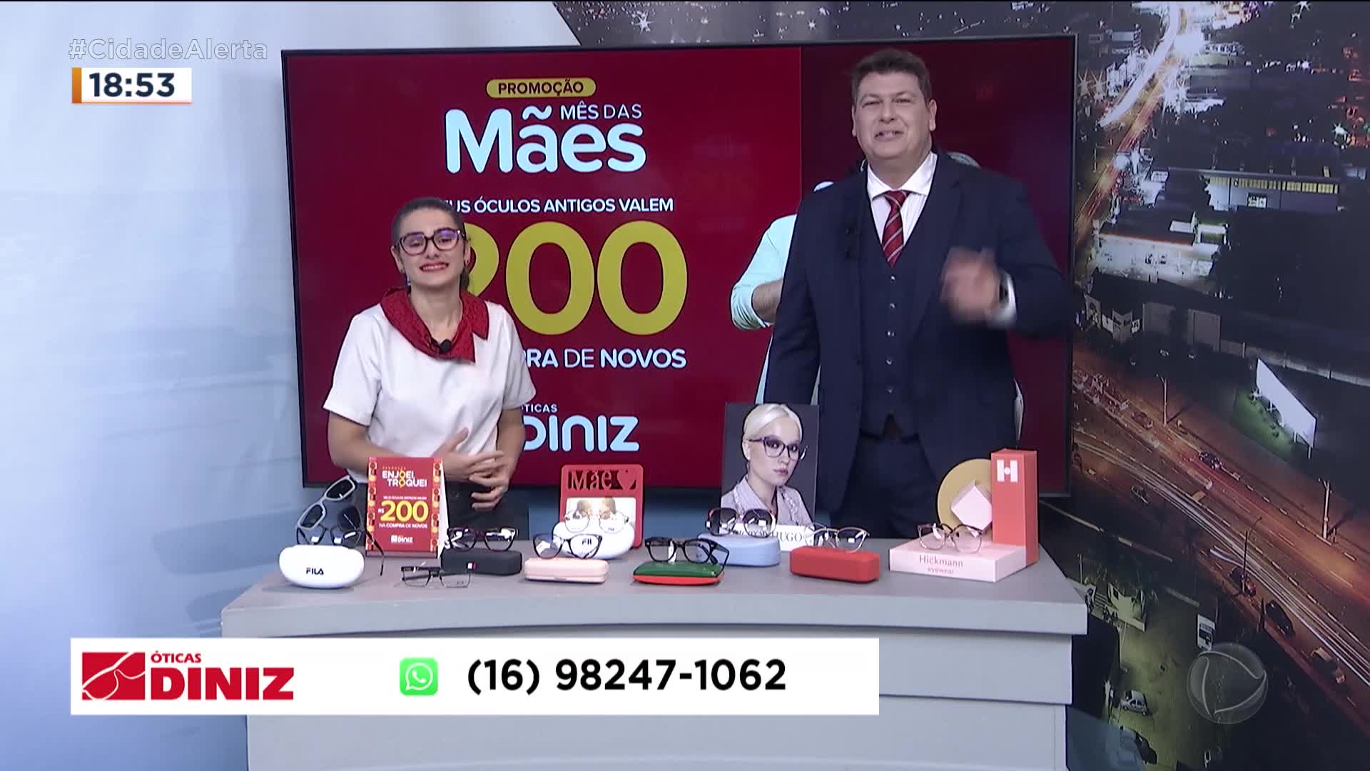 Vídeo: Ótica Diniz - Cidade Alerta - Exibido 25/05/2023