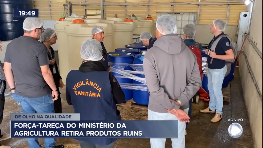 Vídeo: Força-tarefa do Ministério da Agricultura retira produtos ruins